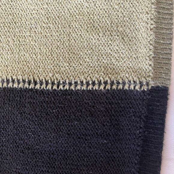 Neon Buddha | Serene Pullover 100% Cotton Black/Green High Neck Sweater – Size M - Picture 9 of 10